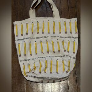 $3 bundle sale X Large teacher canvas tote NWT